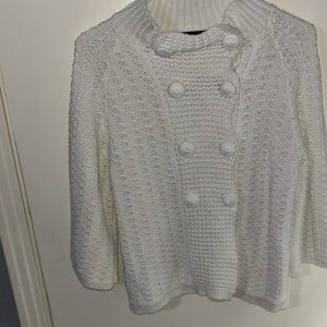 Style & Co quarter length sweater white never worn just found in closet